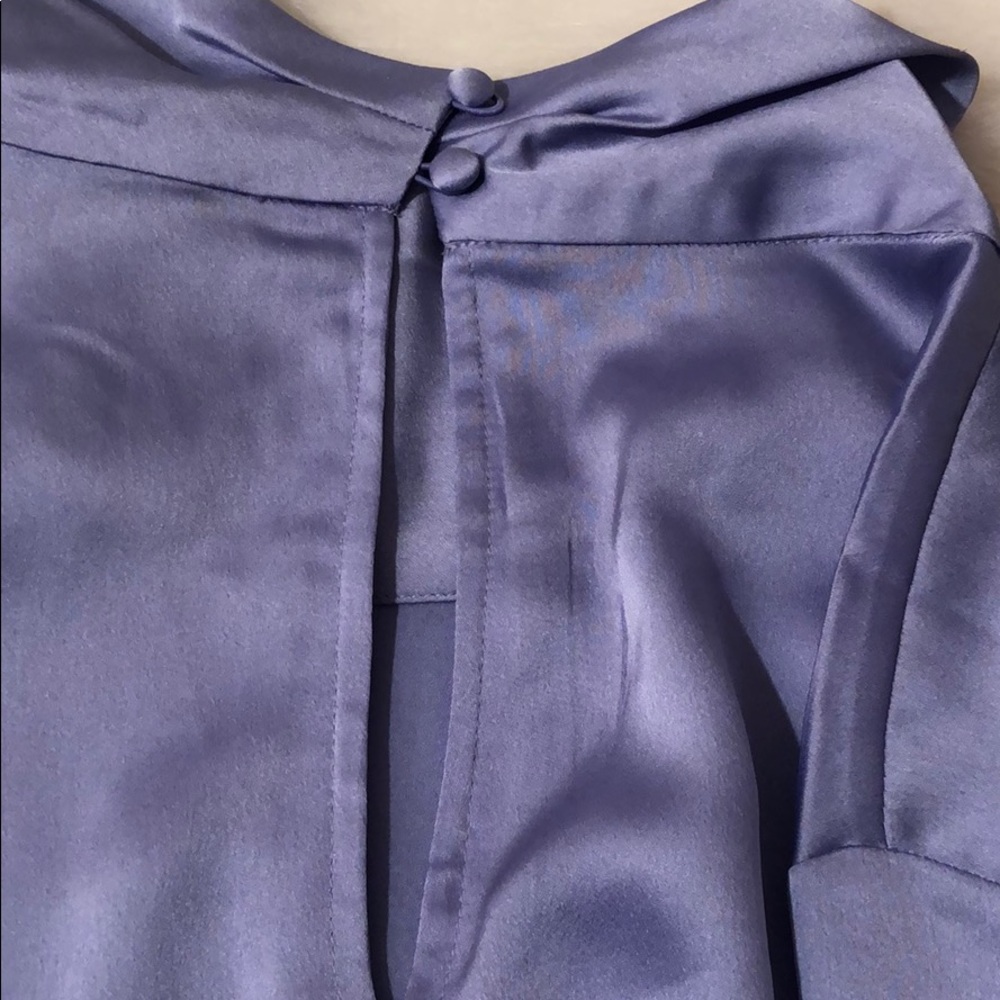 Banana Republic lavender 👚 blouse. Size L tall. NWT⚠️FIRM⚠️ - Picture 6 of 7